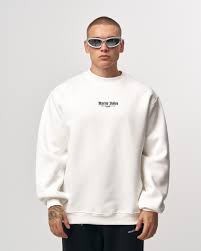 Men's White Oversized Sweatshirt Urban Culture