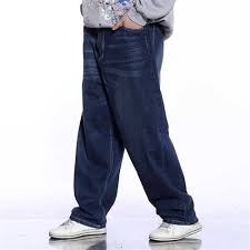 Men's Jeans Hip Hop Jeans Men Casual Loose Baggy Jeans Straight Denim Pants Wide Leg Trousers Man Clothes